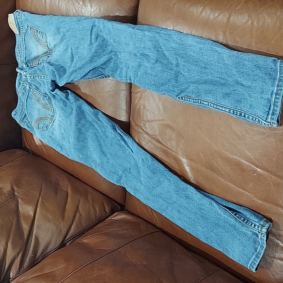 Y2K Hollister size 3 or 26 rhinestone silver embellished skinny jeans - Picture 7 of 10